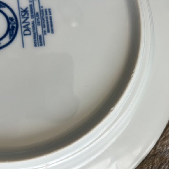 Dansk Ceylon 11" Blue White Dinner Plates Set Of 2 - Picture 8 of 12